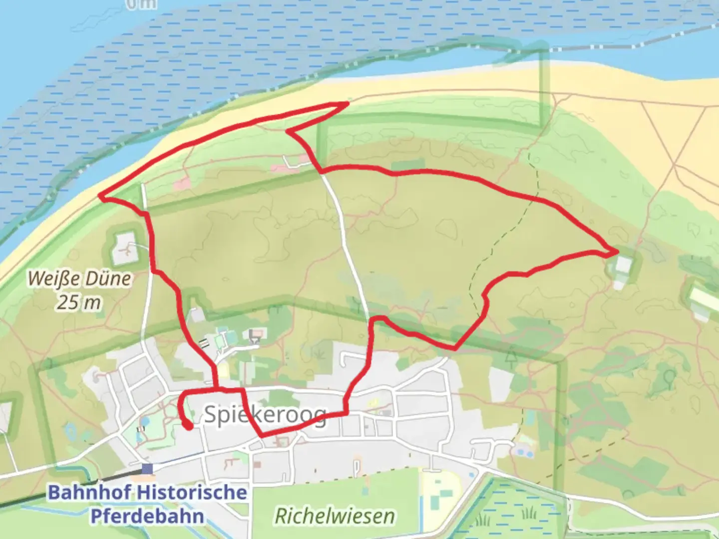 An image depicting the trail Noorderpad Loop and its surrounding area.