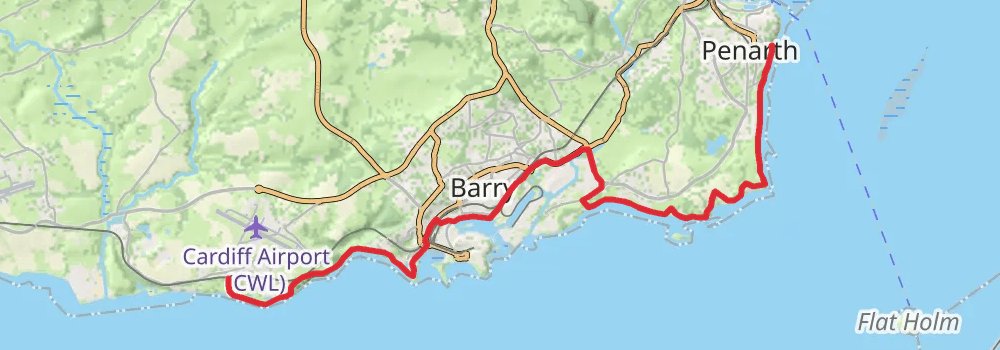 Wales Coast Path stage 70 Map
