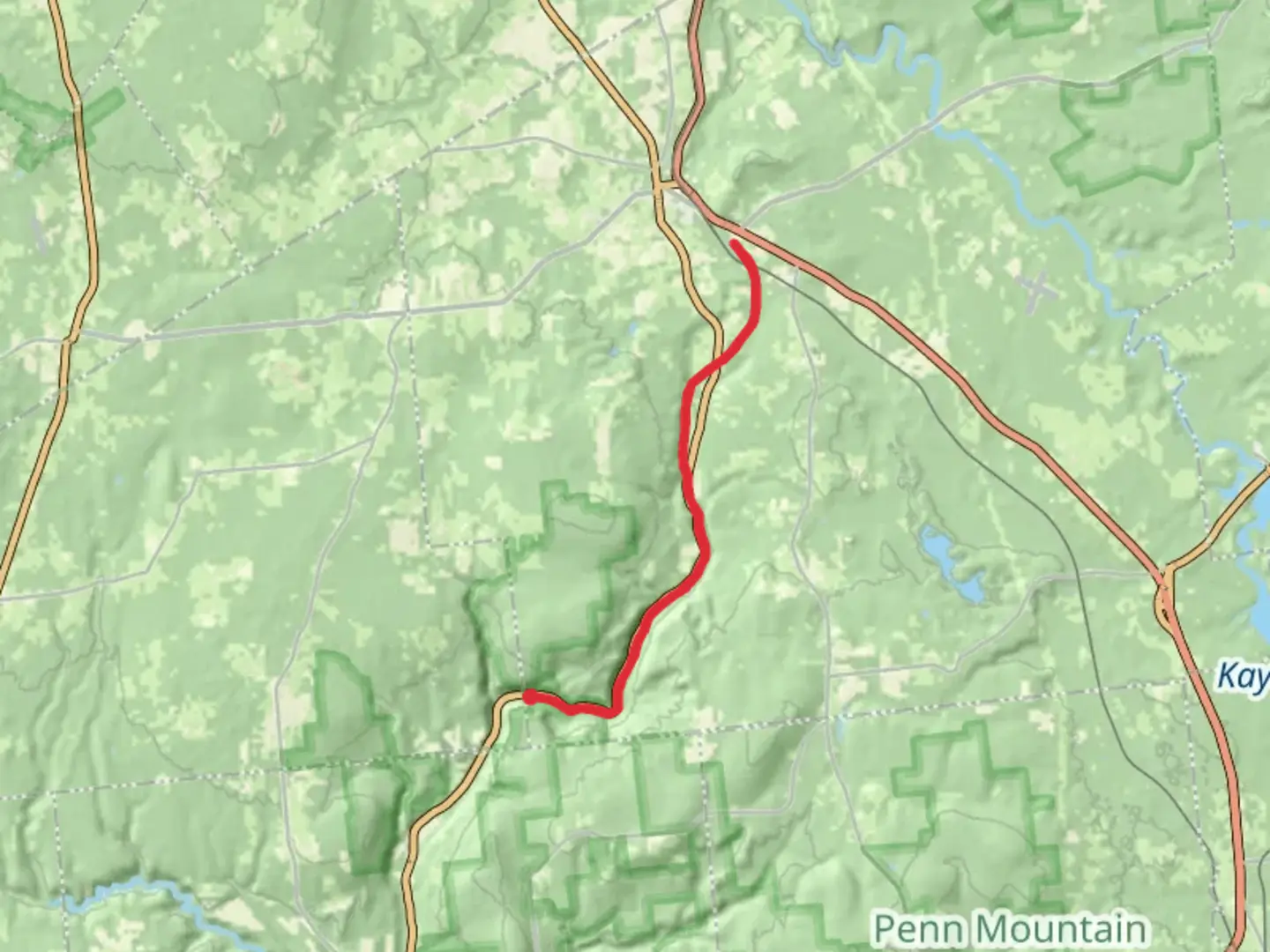 An image depicting the trail Black River Canal and its surrounding area.