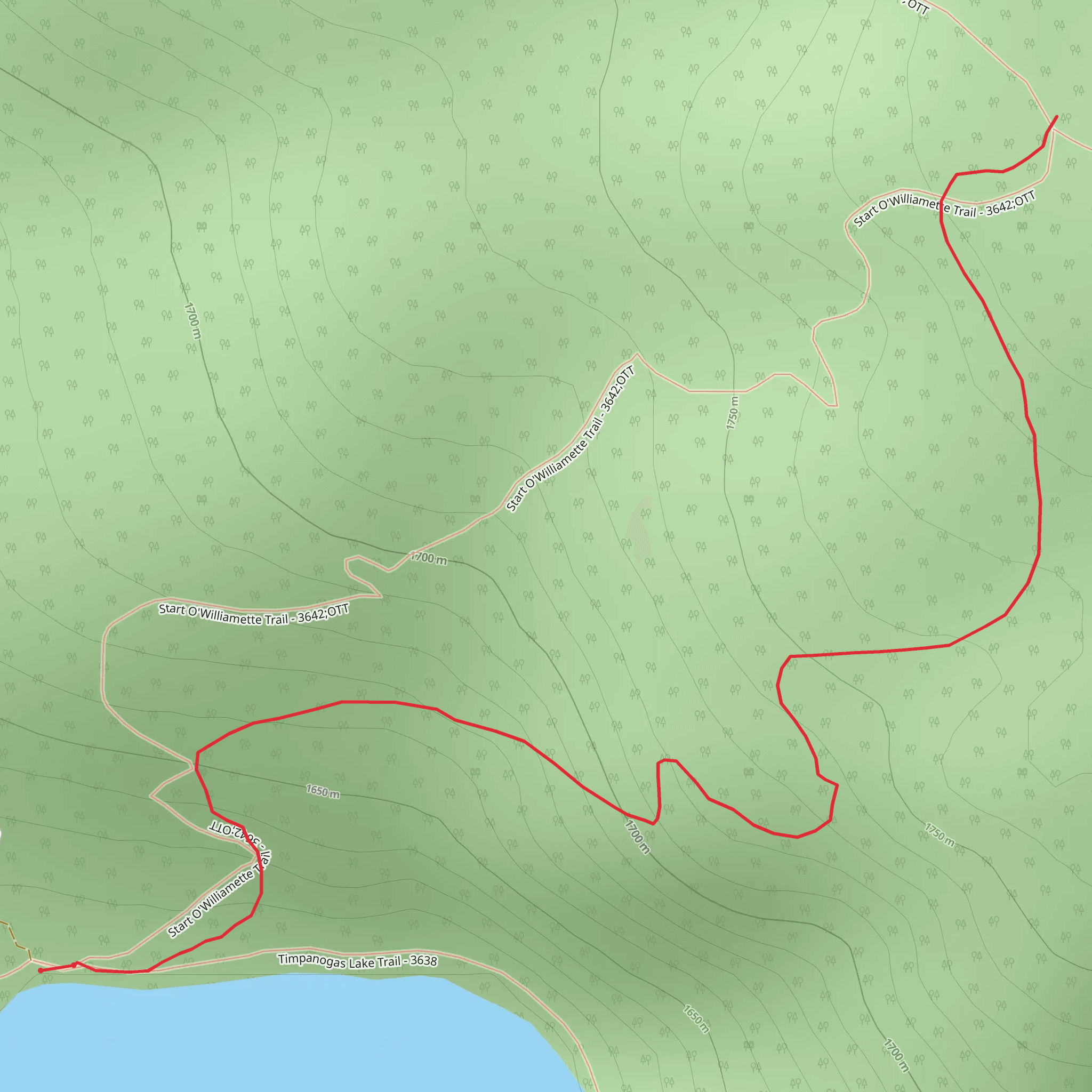 Start 'O Willamette Trail mobile static map