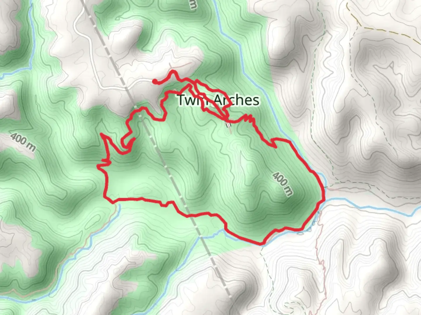 An image depicting the trail Middle Creekand and Charit Creek Loop and its surrounding area.