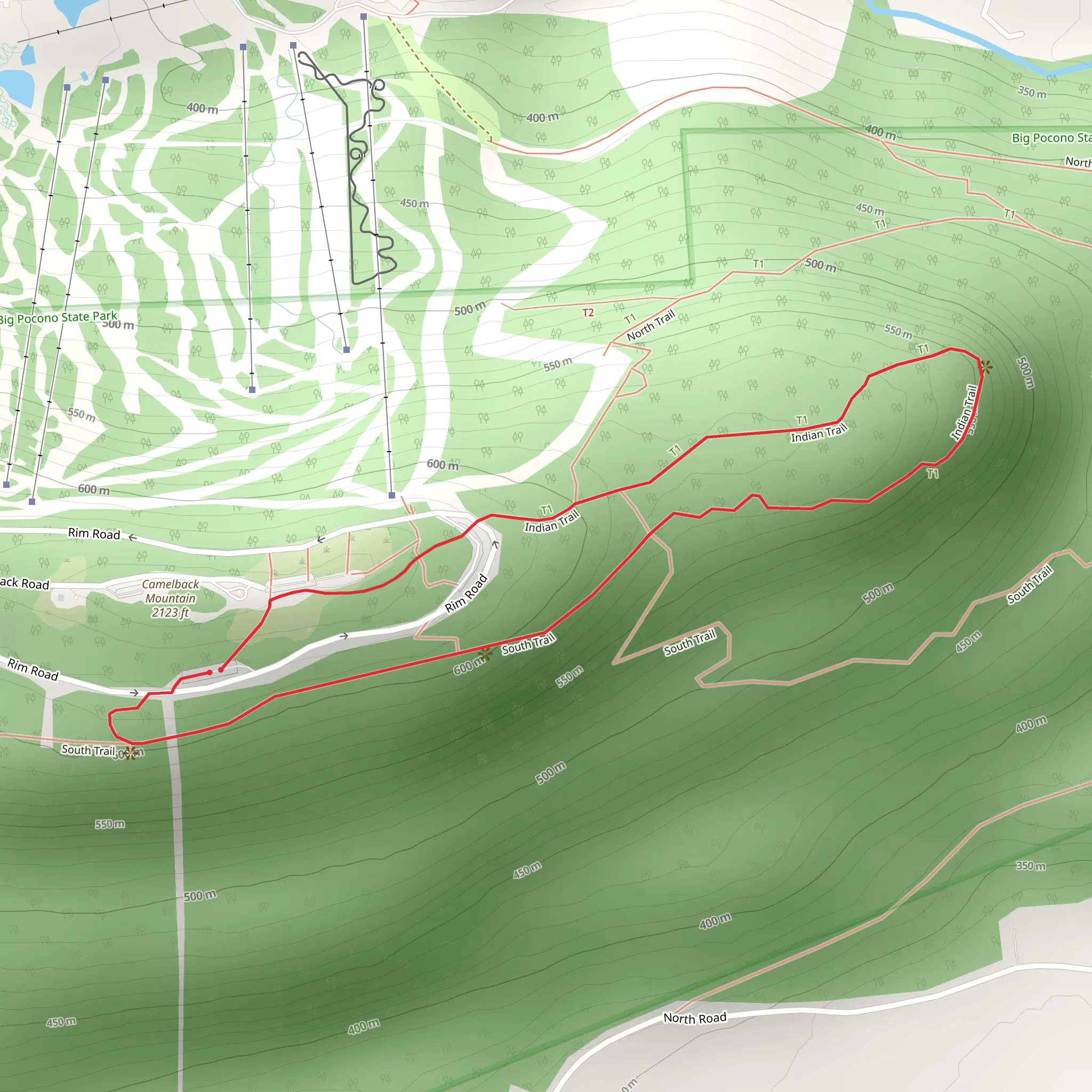 South and Indian Trail Loop mobile static map
