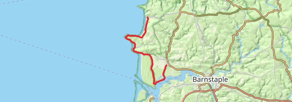South West Coast Path stage 5 Map
