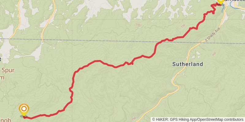Appalachian Trail stage 50 Map