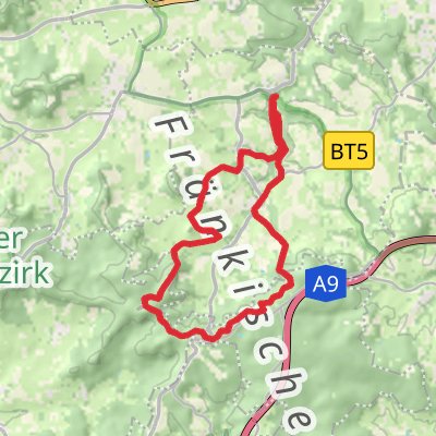 Mistelbach and Hummeltal Loop mobile static map