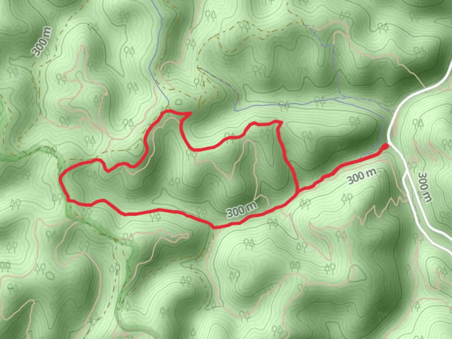 An image depicting the trail Hemlock Falls and Bob Ward Pathway Loop Trail and its surrounding area.