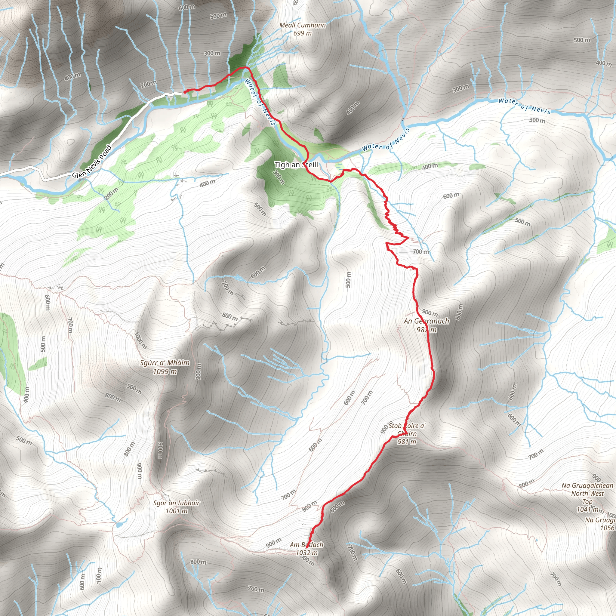 Am Bodach Walk mobile static map