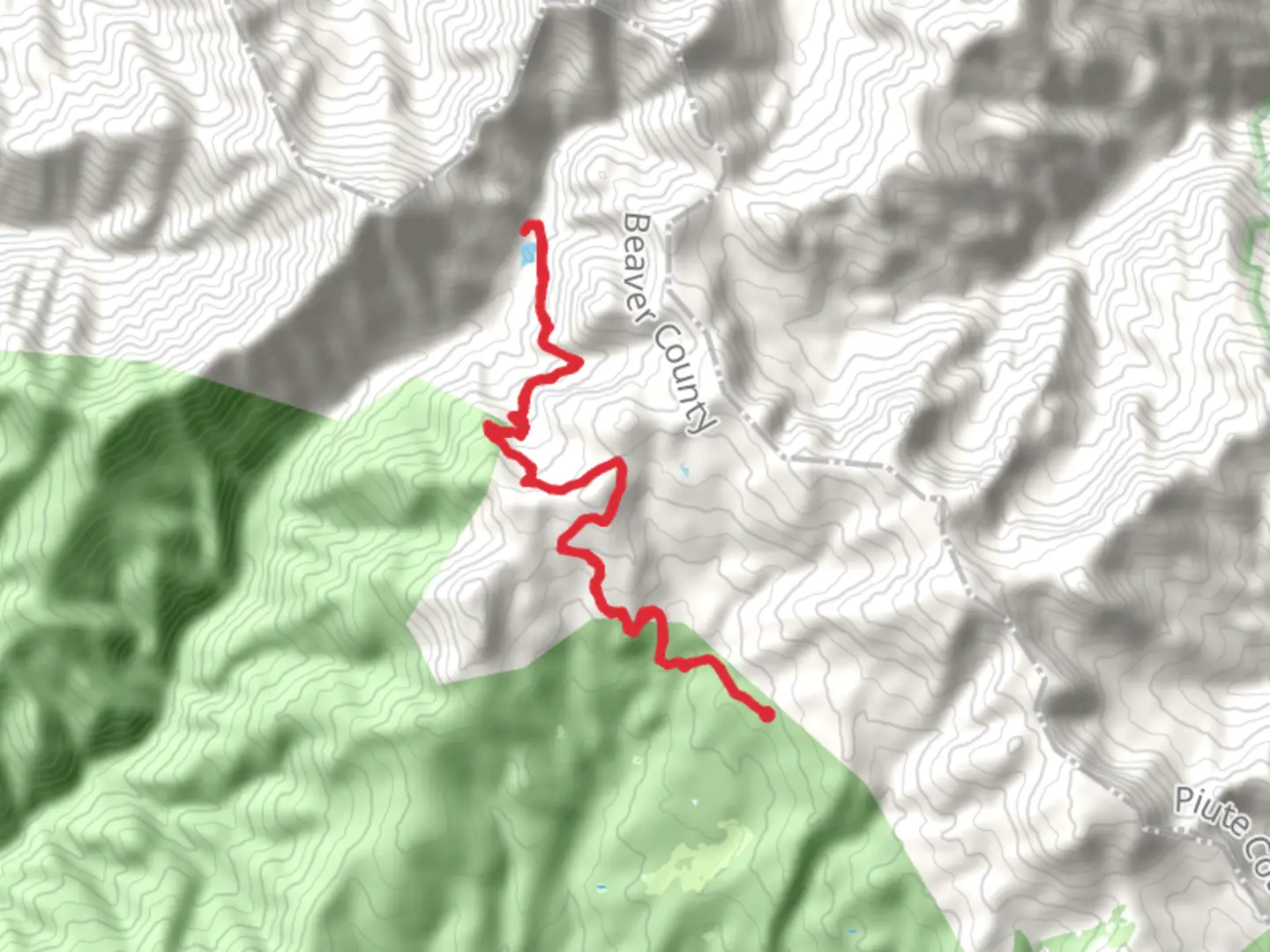 An image depicting the trail Blue Lake Trail and its surrounding area.