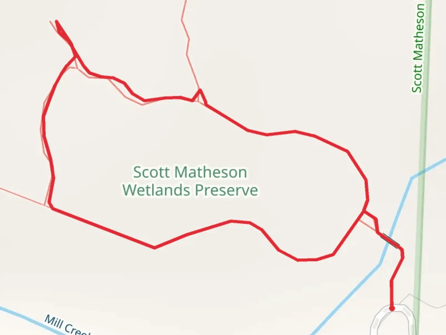 An image depicting the trail Mill Creek Loop and its surrounding area.