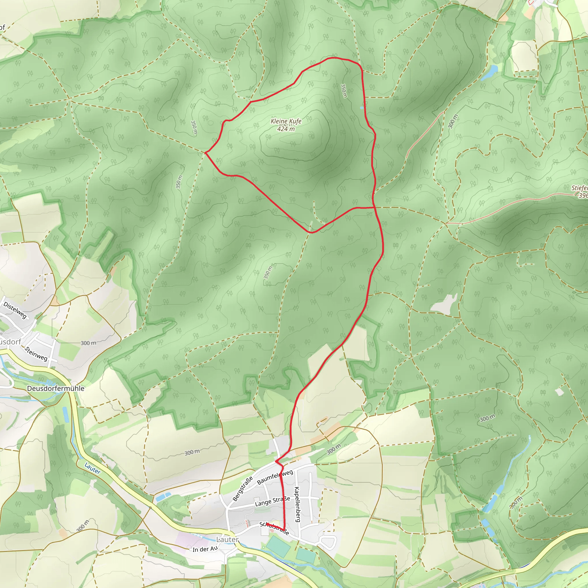 Kleine Kufe Loop via Lauter Kleine Kufe mobile static map