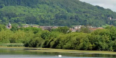 An image depicting the trail Waterworks and its surrounding area.