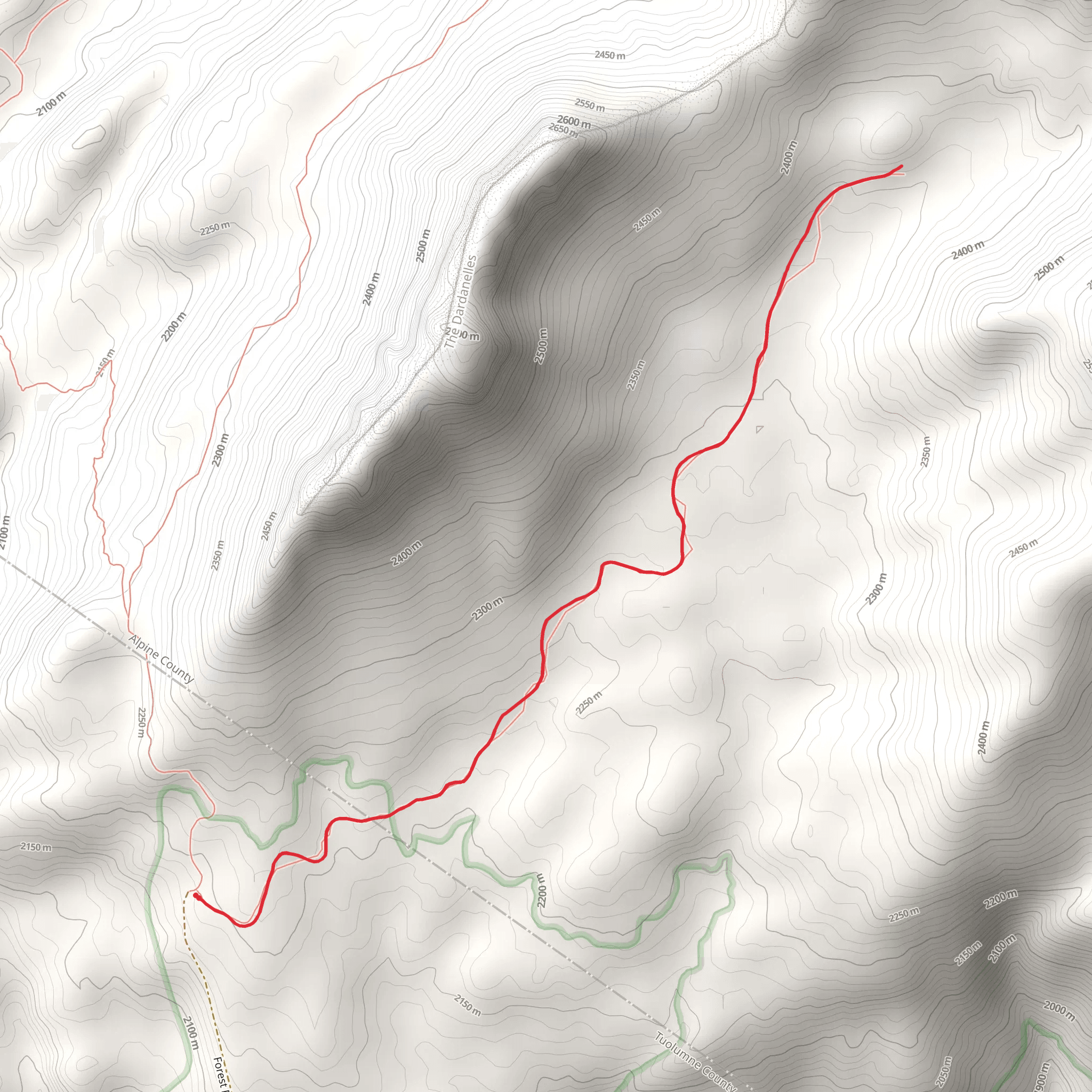 Mccormick Creek Trail mobile static map
