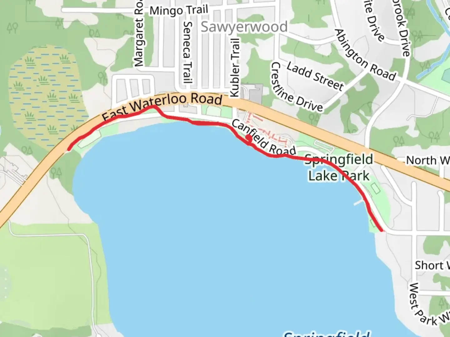 An image depicting the trail Spartan Trail and its surrounding area.