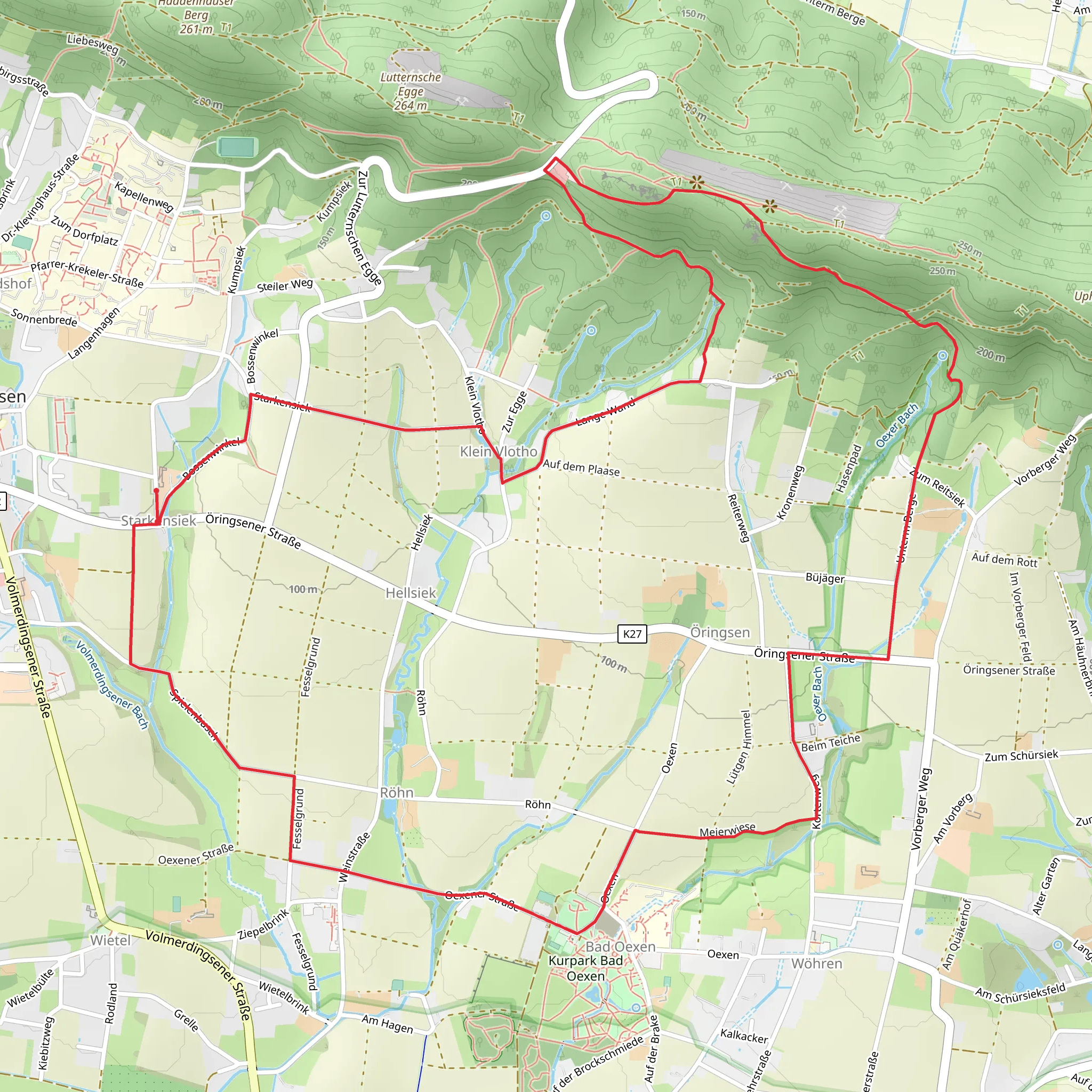 Rundweg Wittekindshof Loop mobile static map
