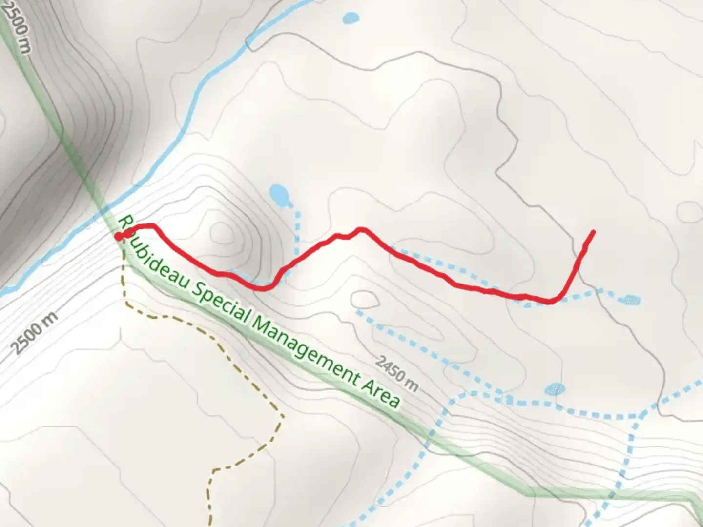An image depicting the trail Payne Mesa Trail and its surrounding area.
