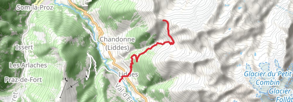 Tour du Saint Bernard stage 6 Map