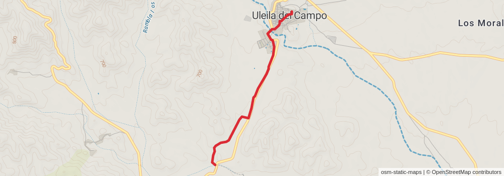 GR 244 Sendero de los Pueblos del Interior - Andalucía stage 7 Map