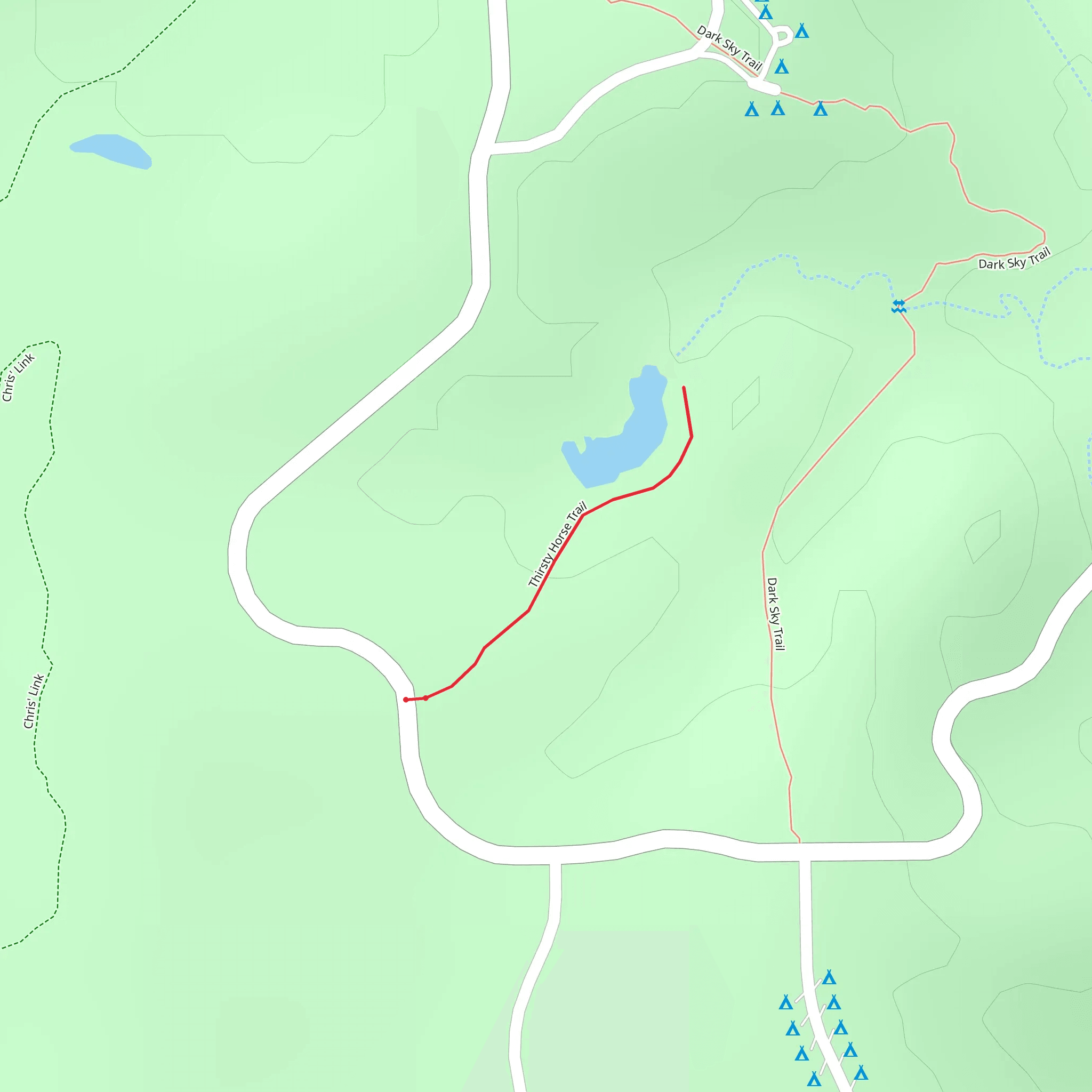 Thirsty Horse Trail mobile static map