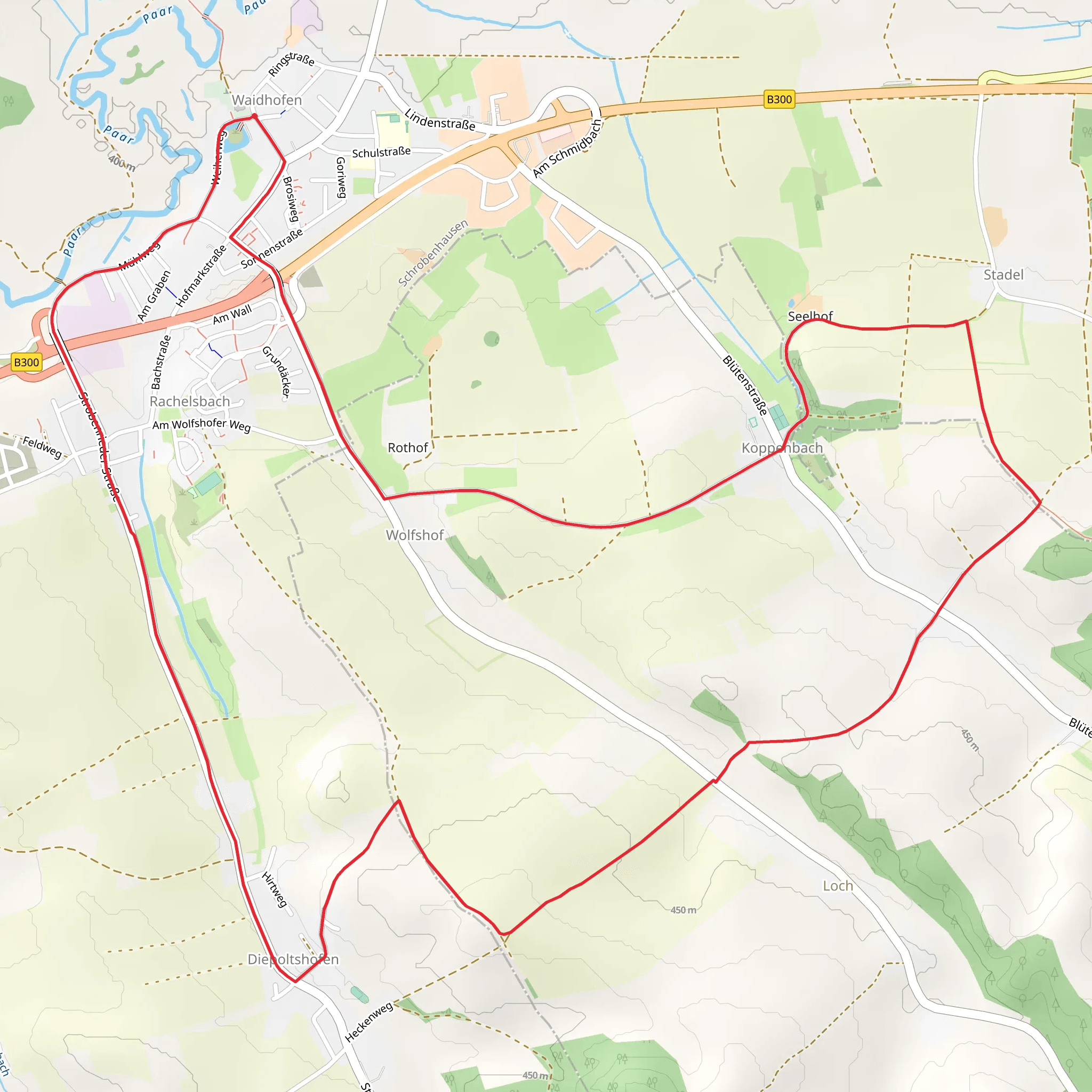 Marienweg mobile static map