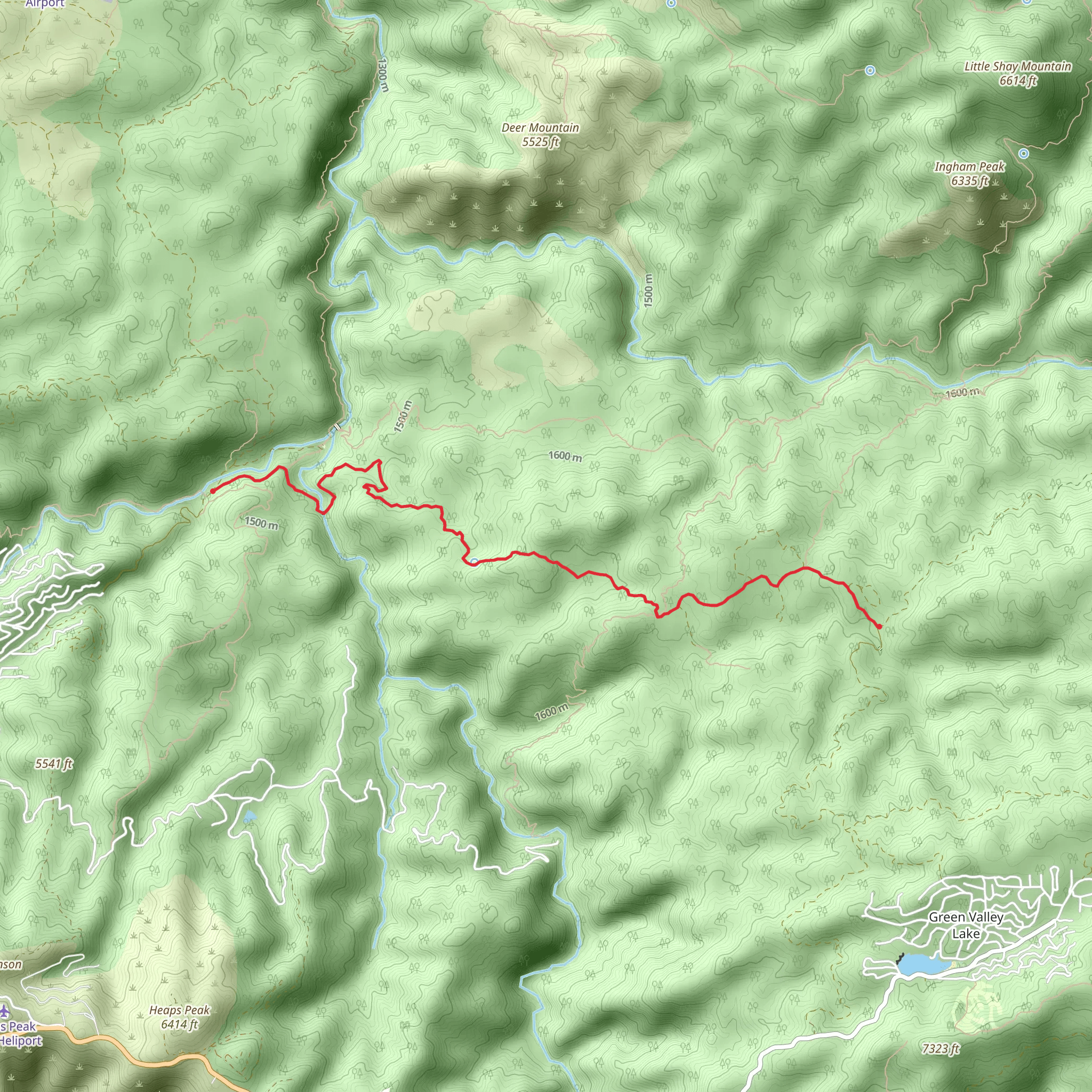 Crab Flats Road mobile static map