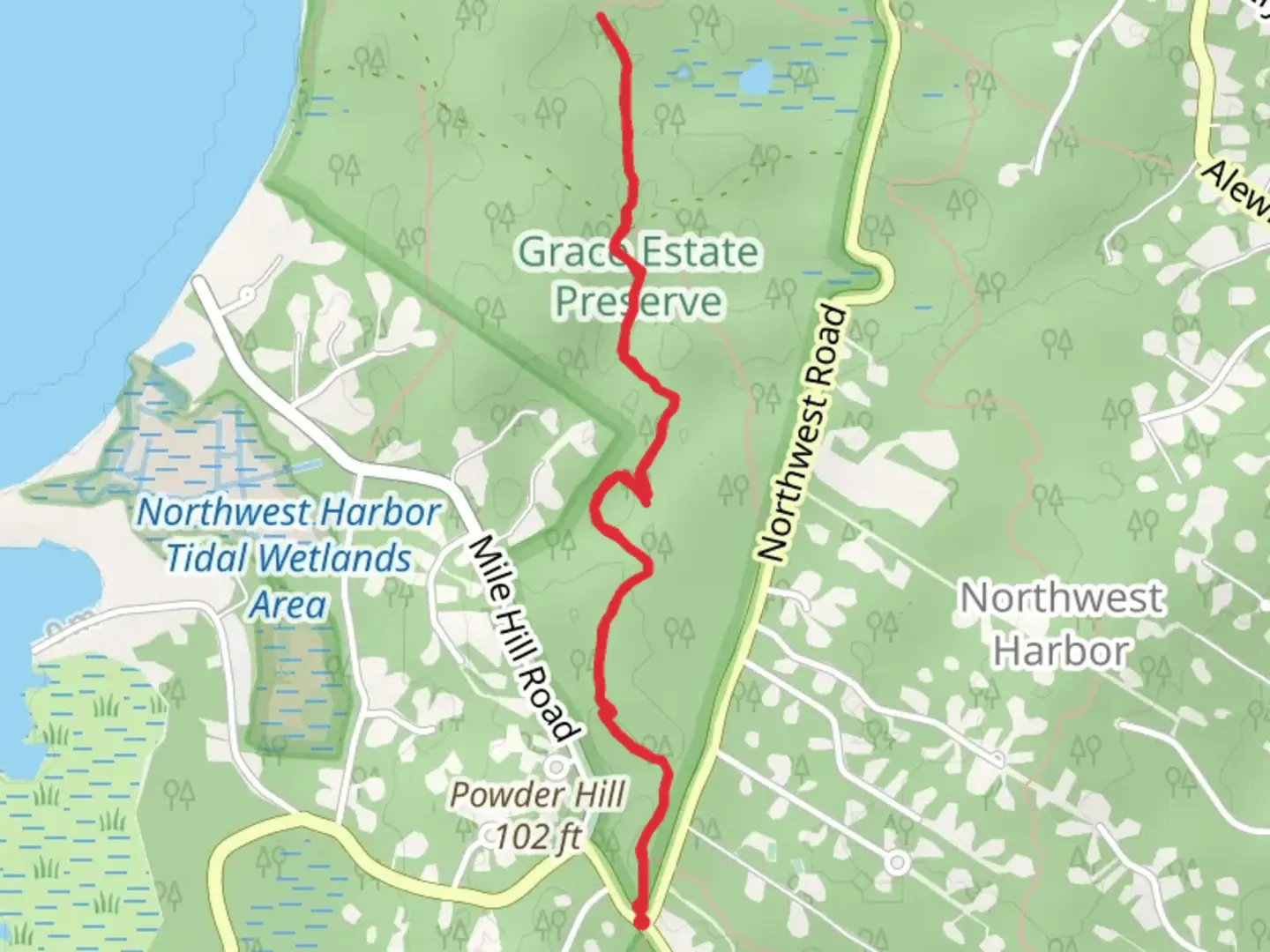 An image depicting the trail Northwest Path and its surrounding area.