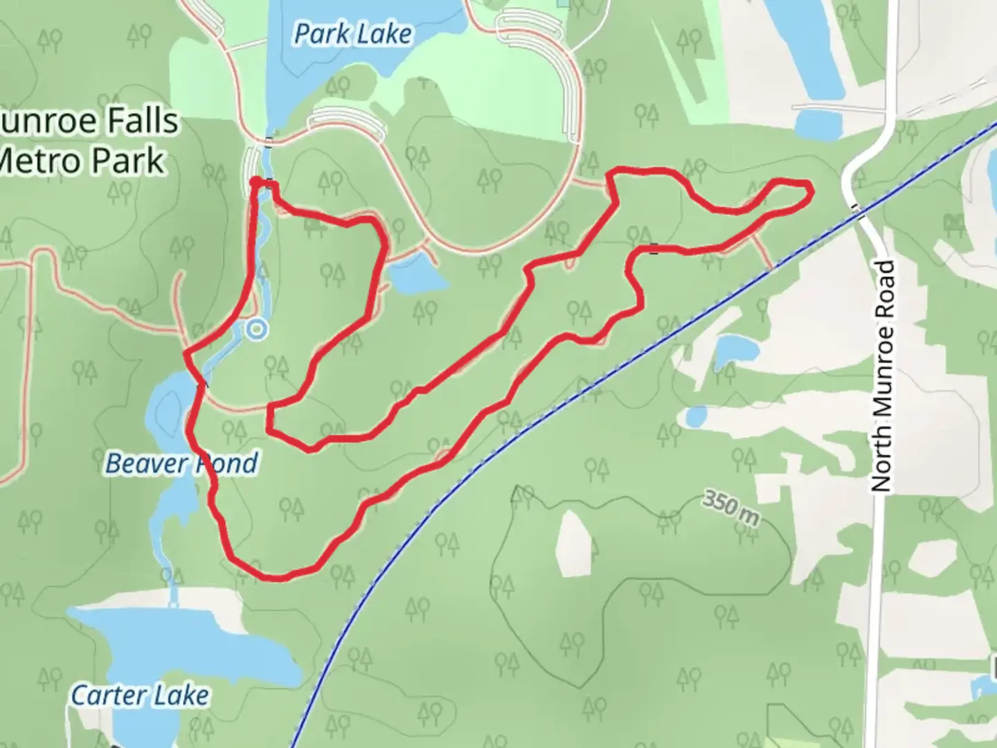 An image depicting the trail Indian Spring Loop Trail and its surrounding area.
