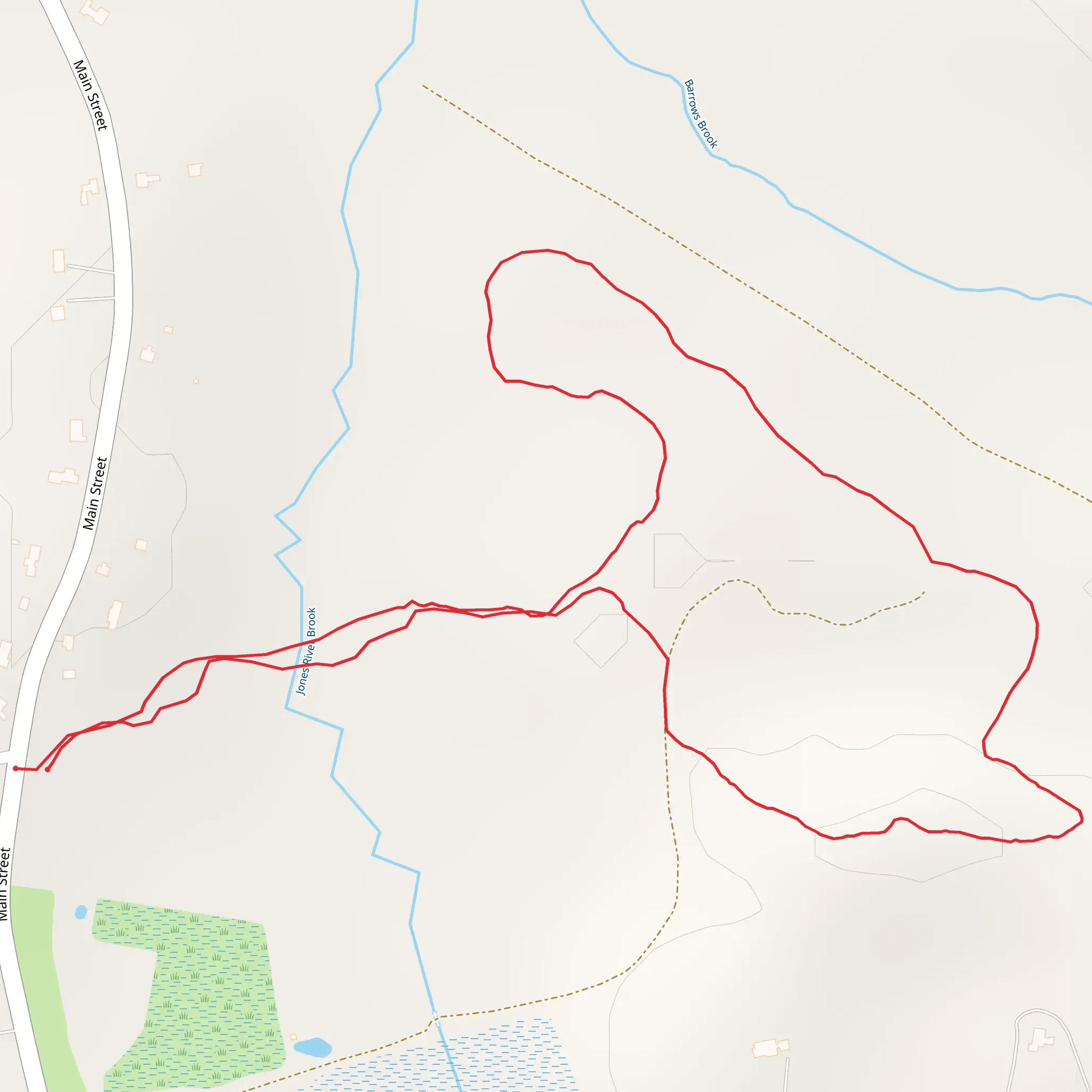 Jones River Brook - Main Street mobile static map