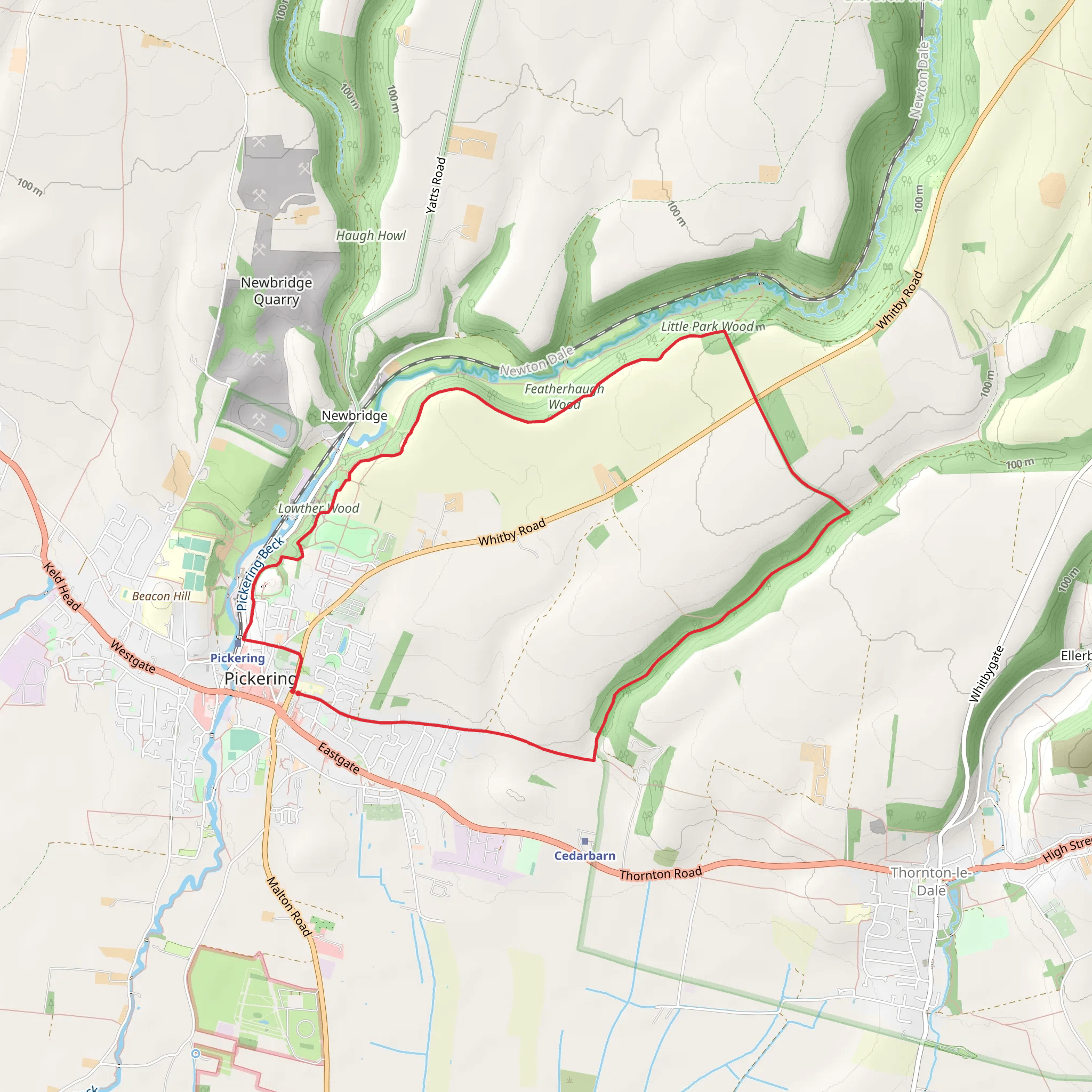 Pickering Eastern Loop mobile static map
