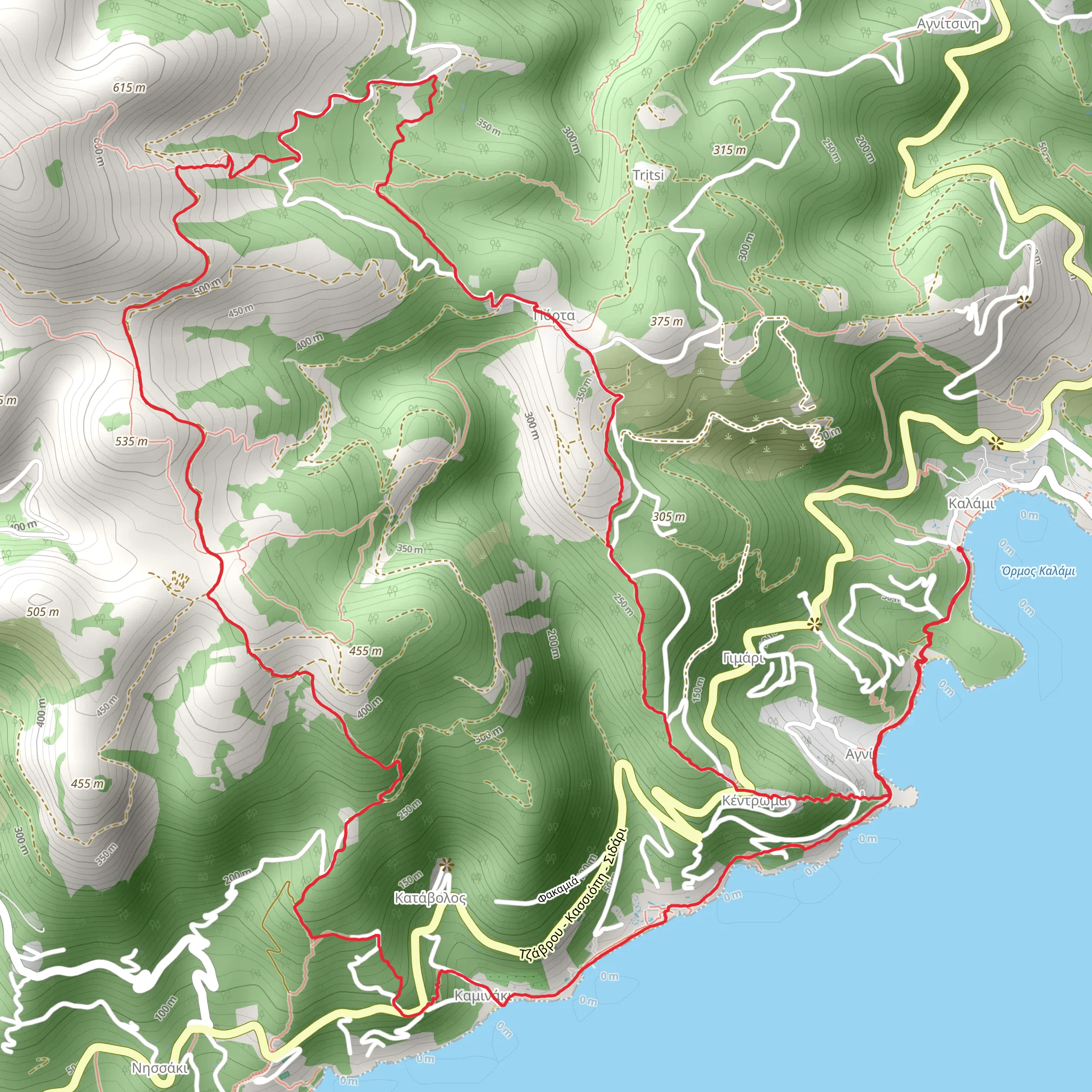 Mountain Flanks Walk mobile static map
