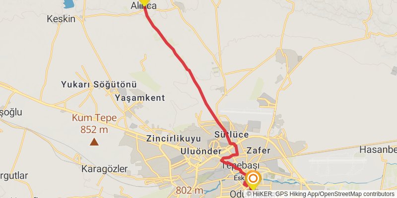 Sufi Trail stage 16 Map