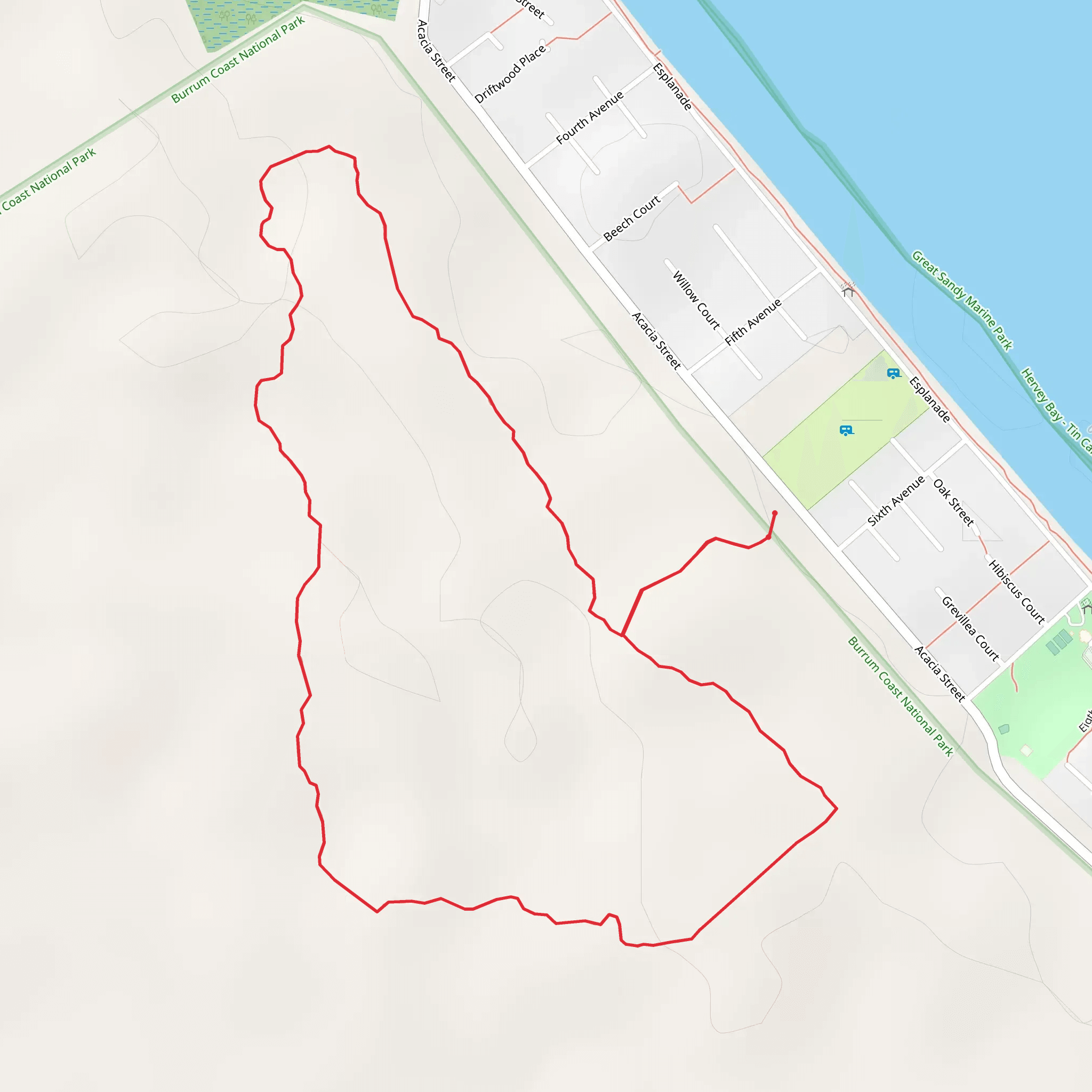 Banksia Track mobile static map