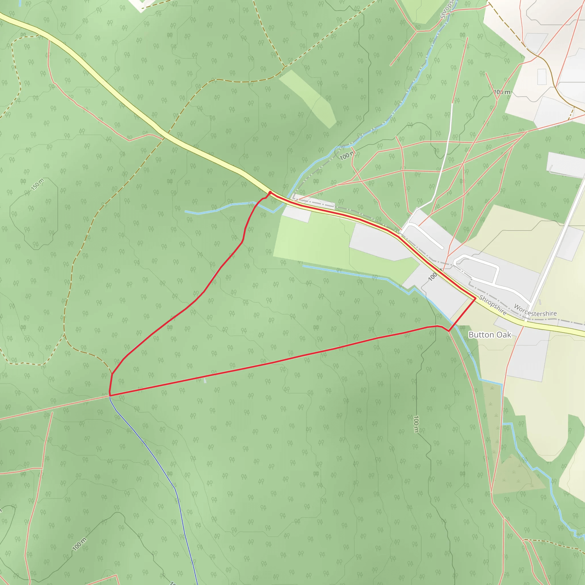 Button Oak Loop mobile static map