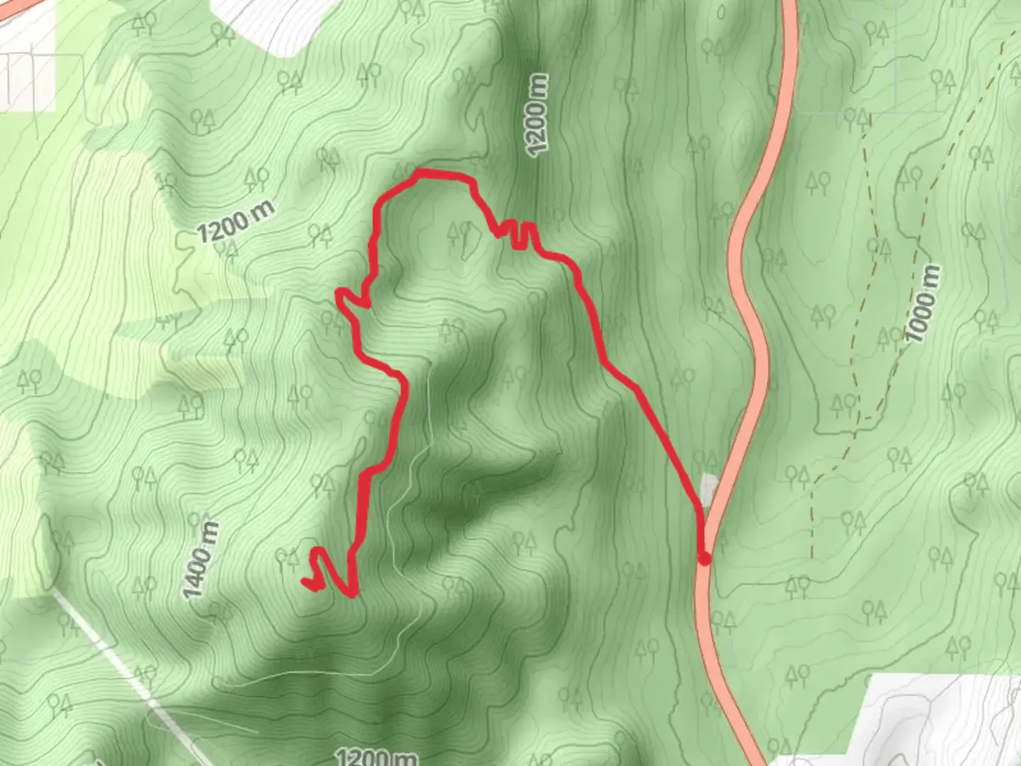An image depicting the trail Flathead Reservation from Park Circle Road and its surrounding area.