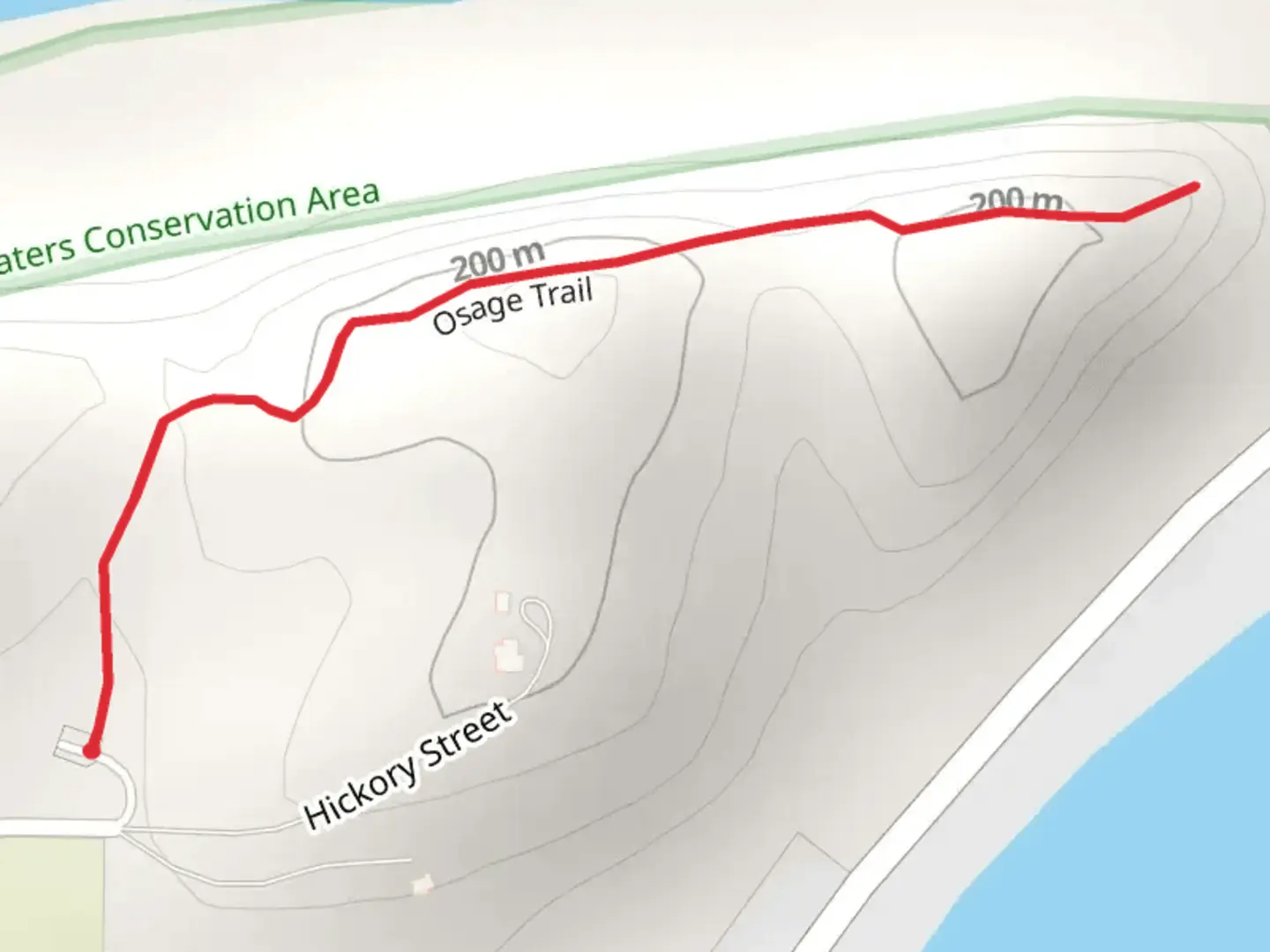 An image depicting the trail Osage Trail and its surrounding area.