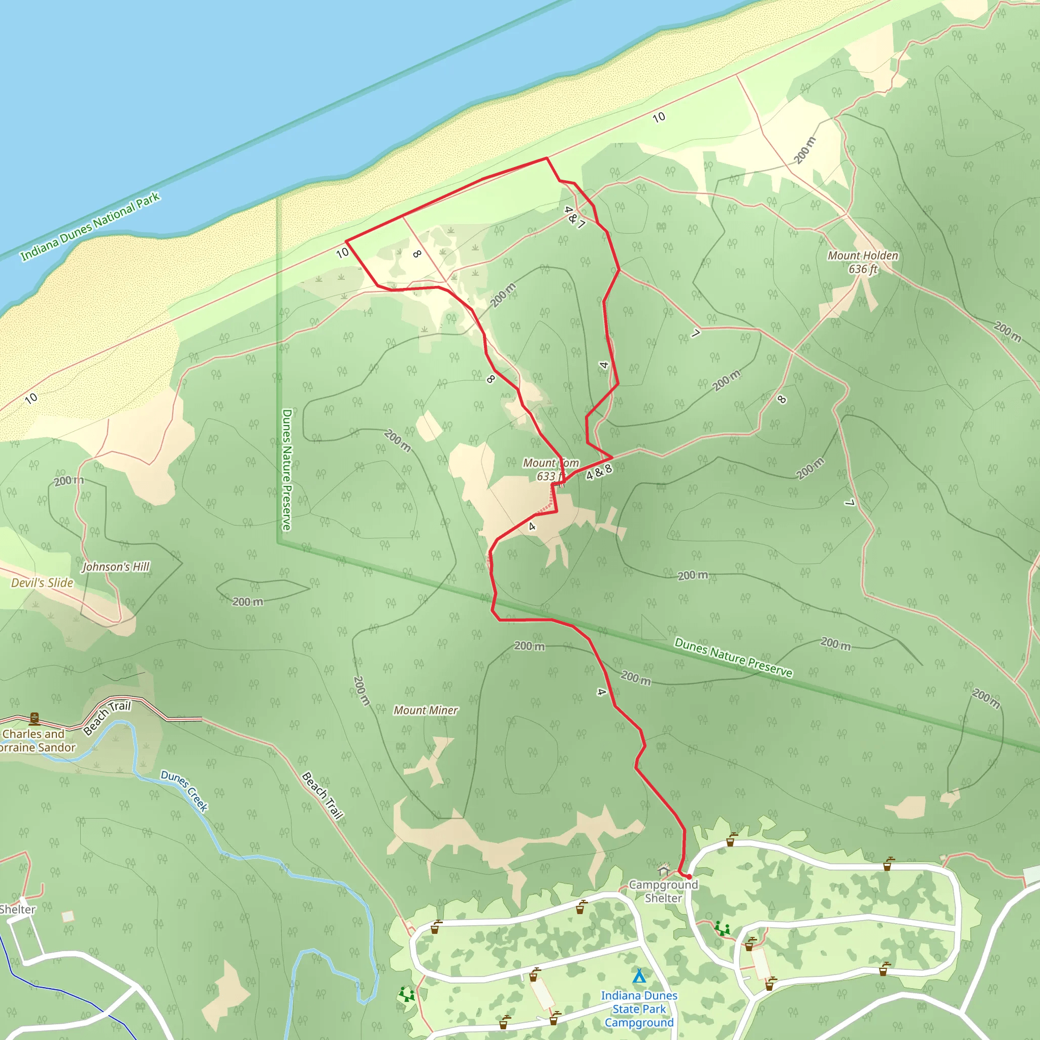 Mount Tom Loop mobile static map