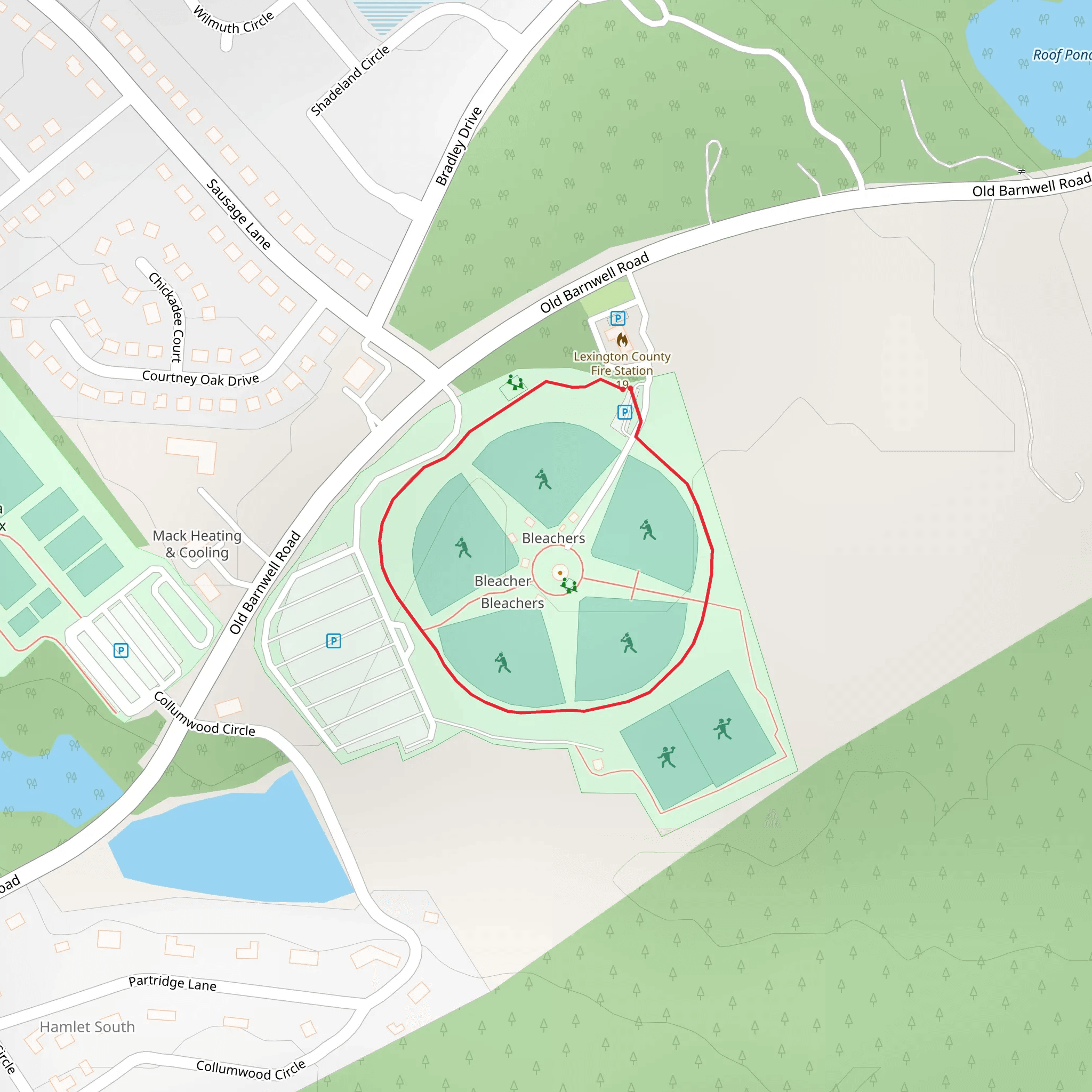 Pinegrove Sports Complex Loop mobile static map