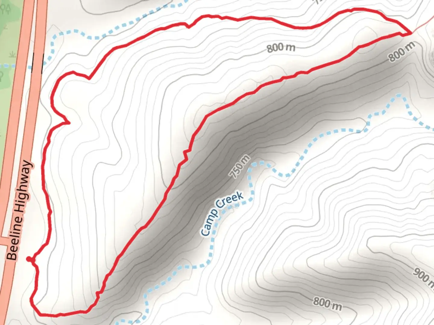 An image depicting the trail Pine Creek Loop Trail and its surrounding area.