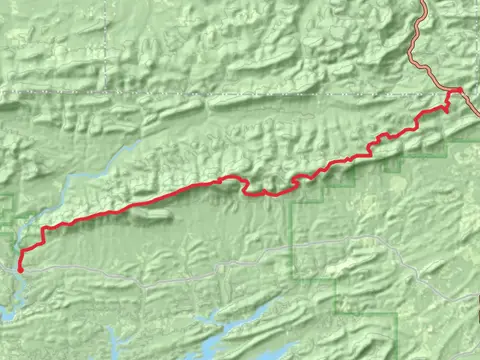 Ouachita Trail and Ouachita Pinnacle