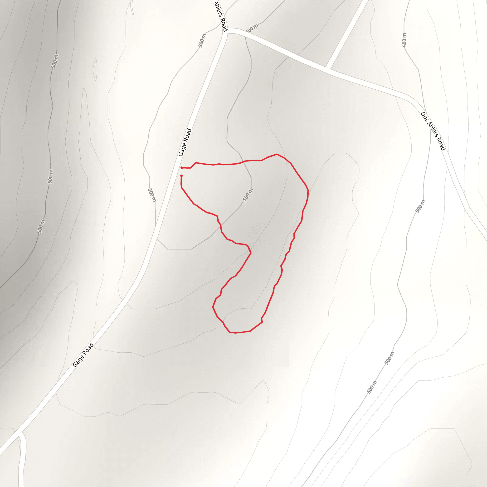 Gage Road Loop mobile static map