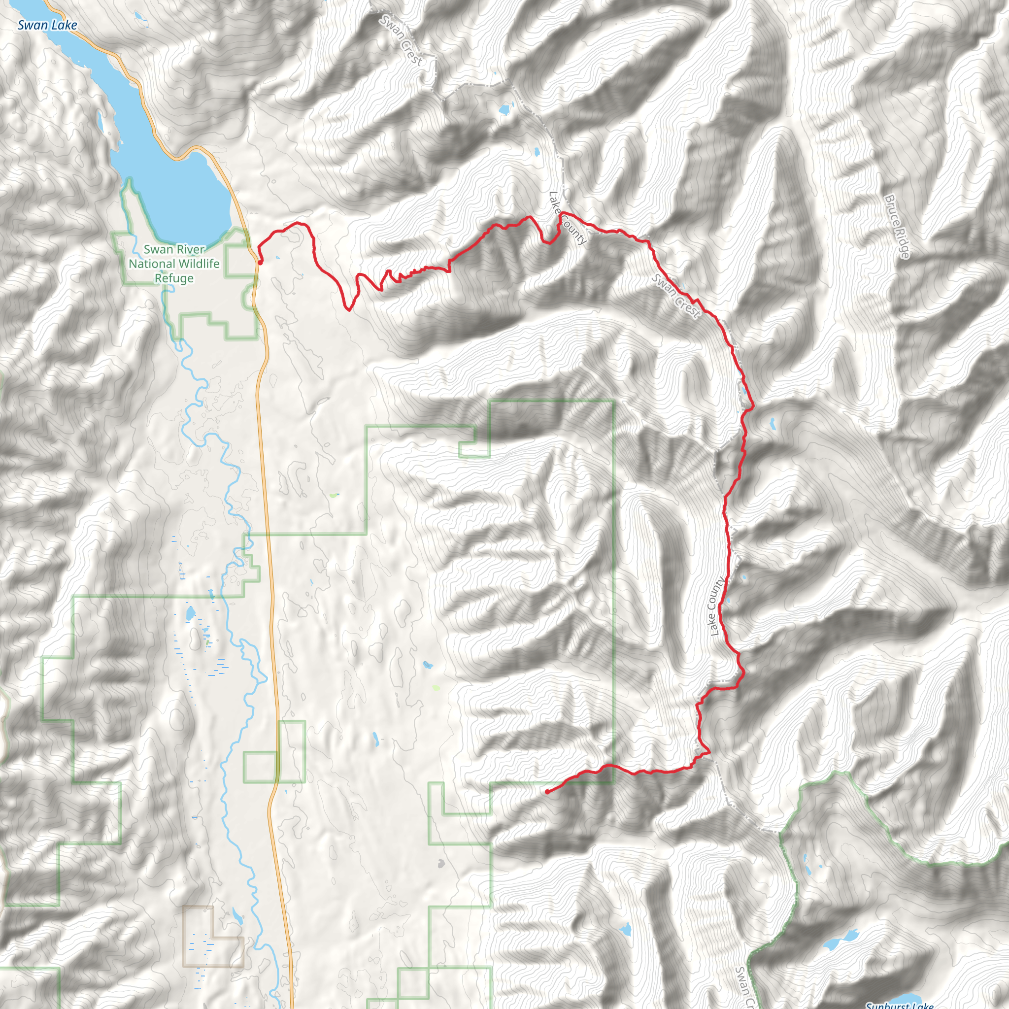 Warrior Mountain, Gildart Mountain and Spring Slide Mountain mobile static map