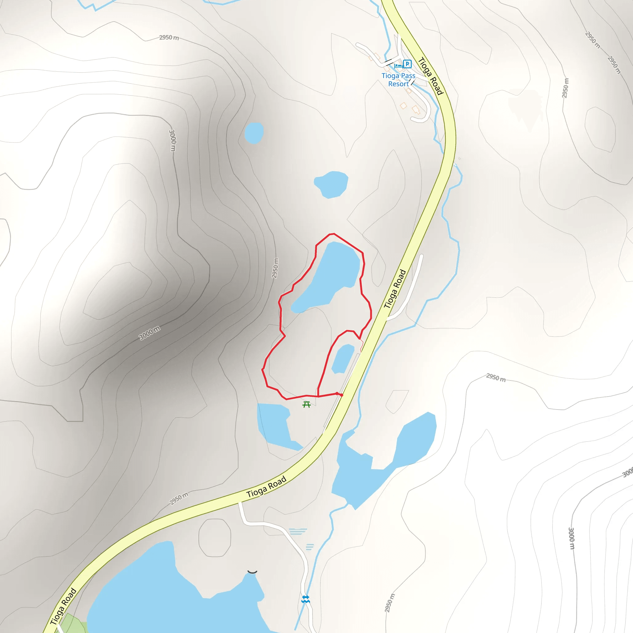 Nunatak Nature Loop Trail mobile static map
