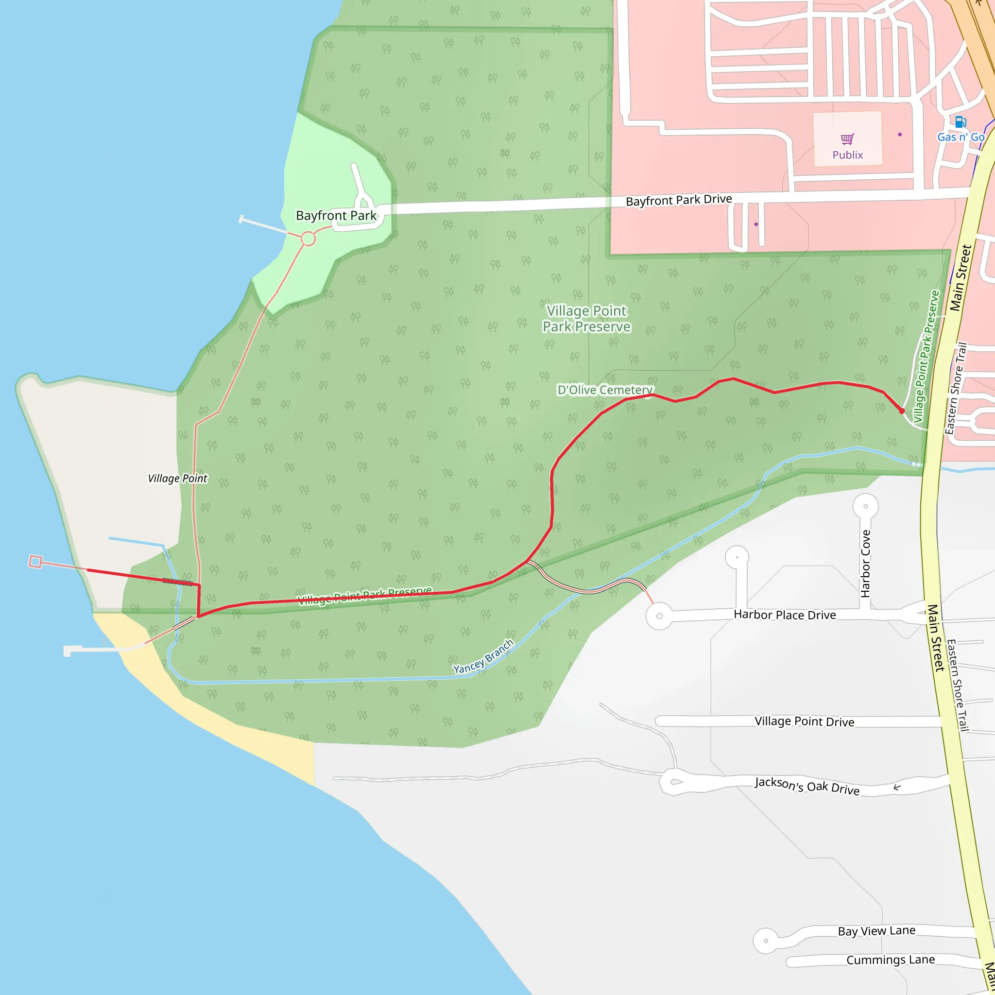 Village Point Preserve National Recreation Trail mobile static map