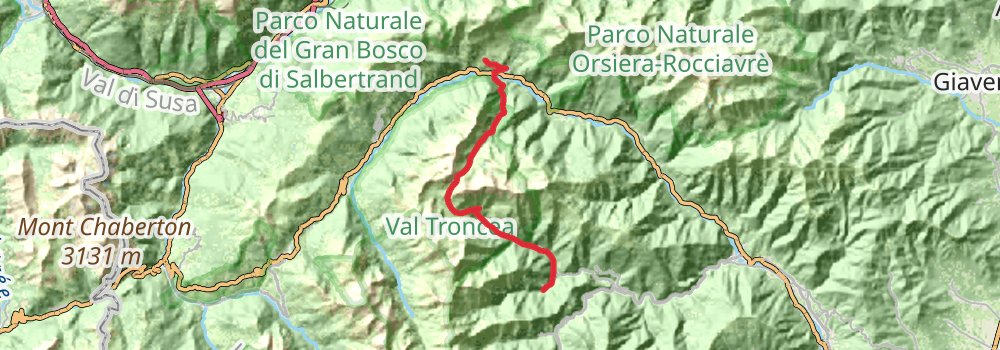 Via Alpina - Blue Trail stage 19 Map
