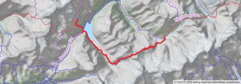 Zillertal Rucksack Route stage 5 Map