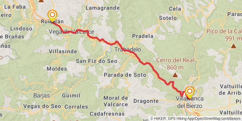 Camino Aragones stage 32 Map