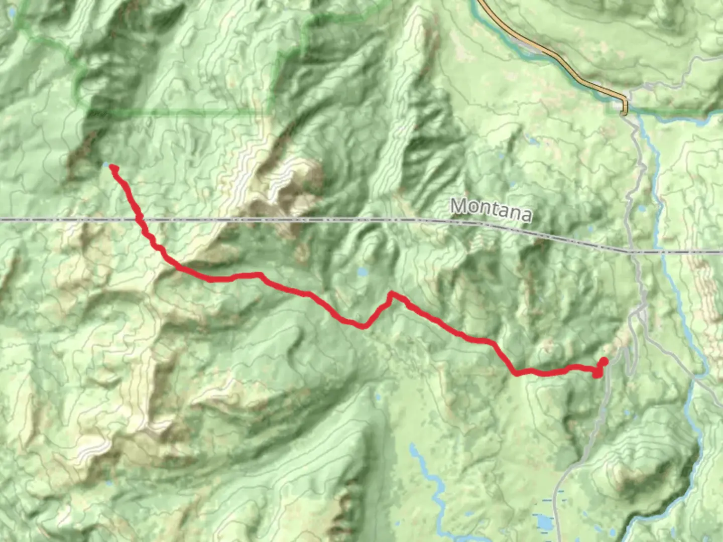 An image depicting the trail Sportsman Lake Trail and its surrounding area.