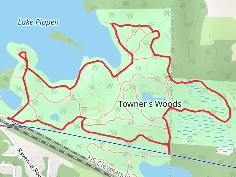 Ski Trail Loop from Lake Pippen