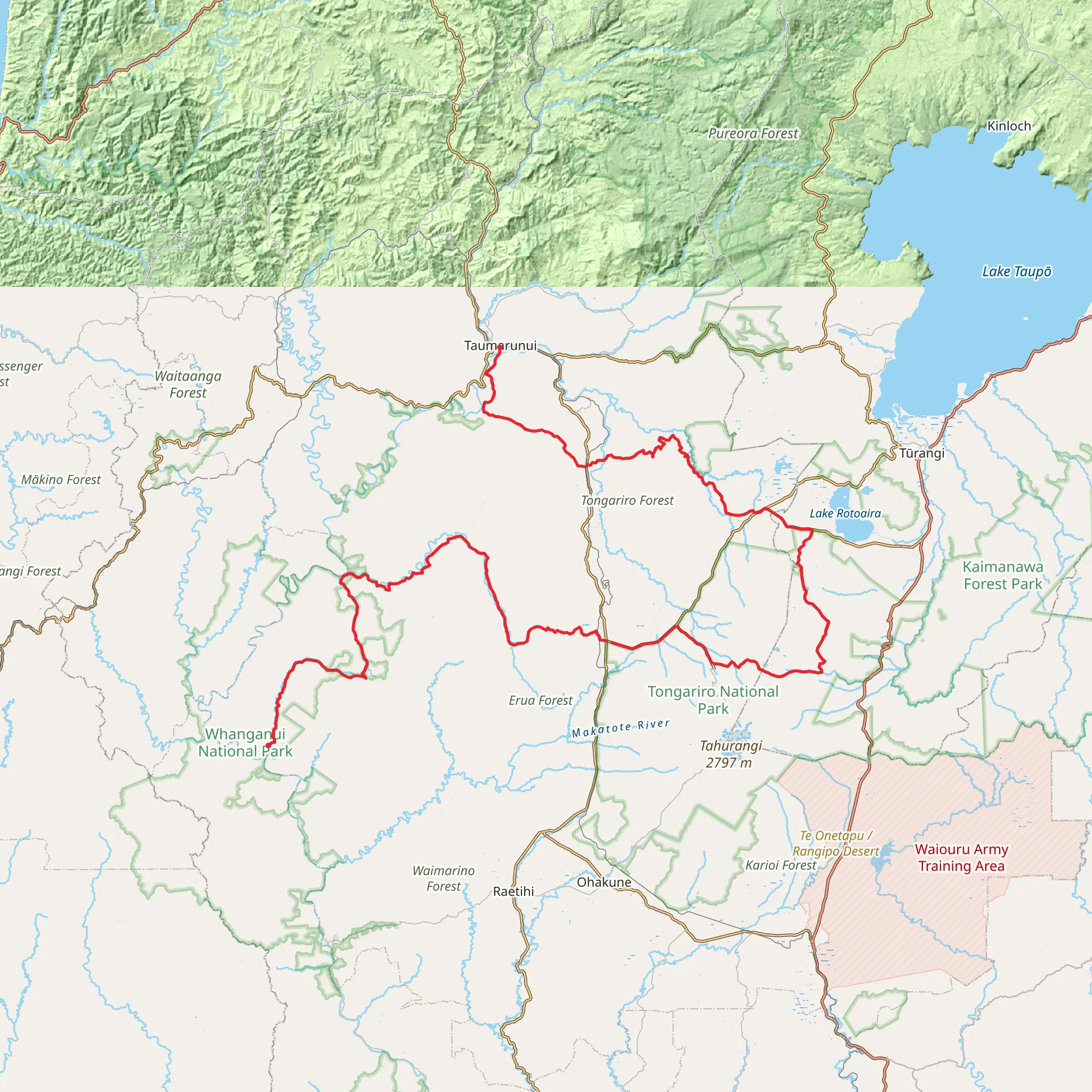 Whanganui Journey mobile static map