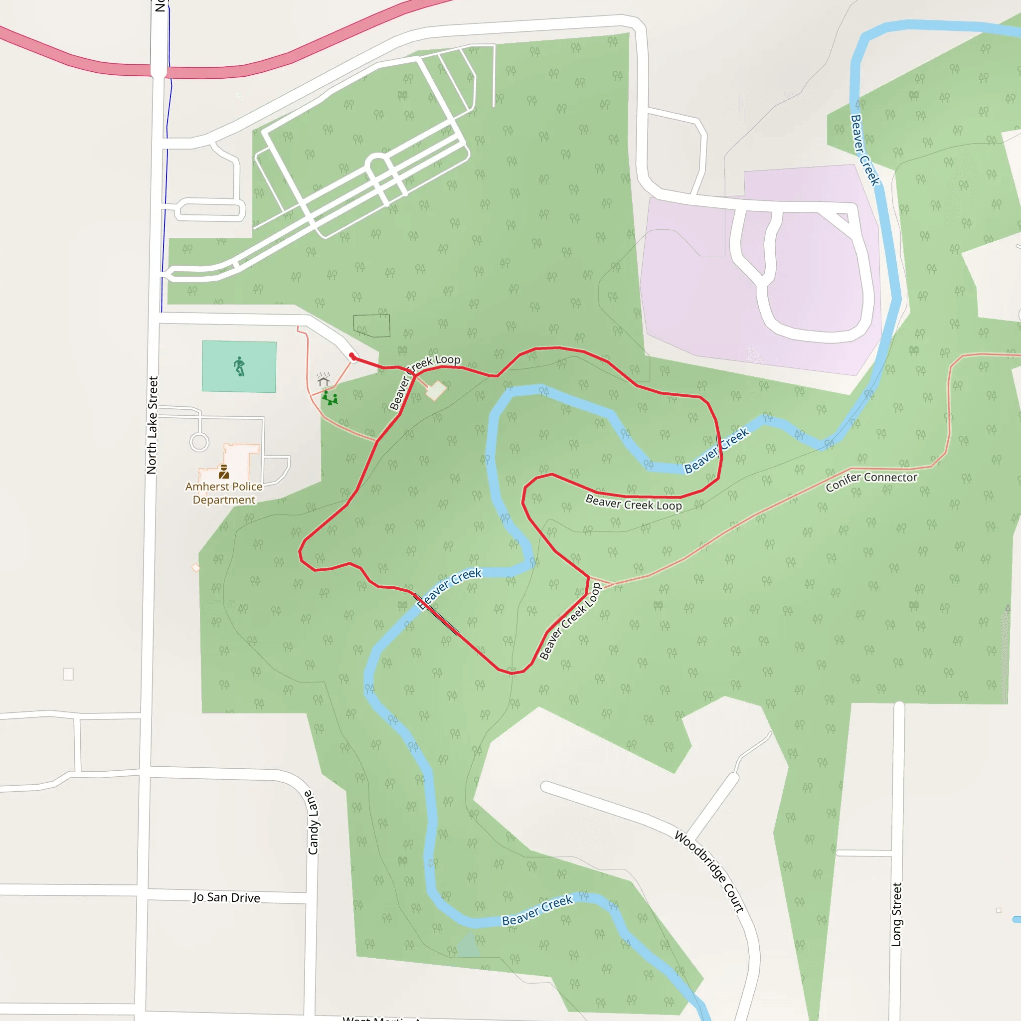 Beaver Creek Loop mobile static map