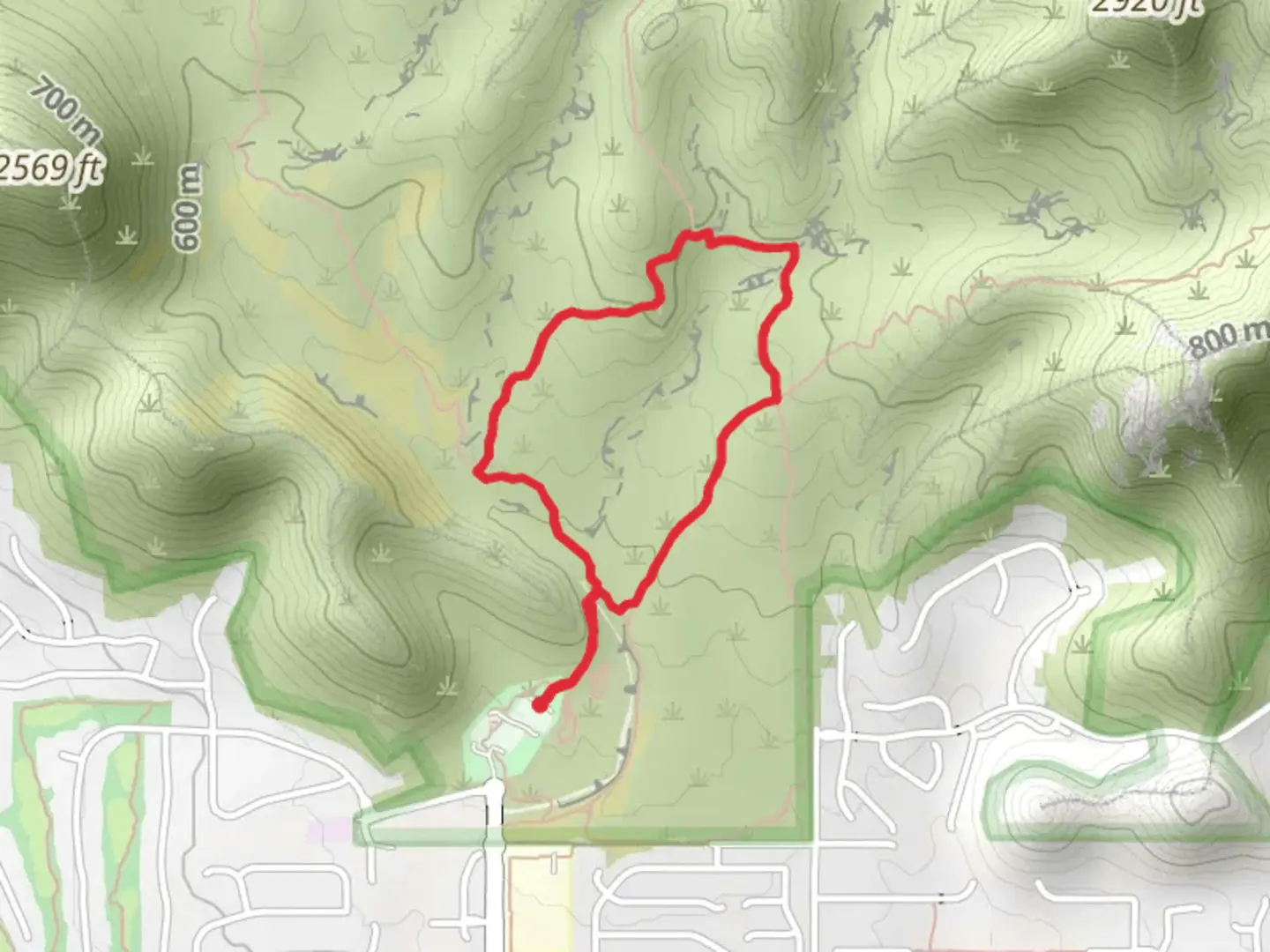 An image depicting the trail Lost Dog Wash, Ringtail and Sunrise Loop Trail and its surrounding area.